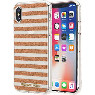 Original Michael Kors Stripe Case for Apple iPhone XS/X 